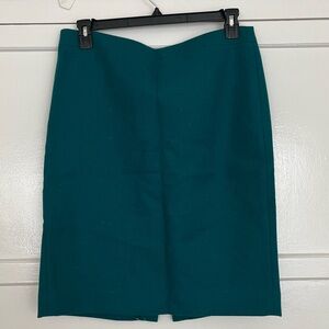 J. Crew Teal Wool No. 2 Pencil Skirt